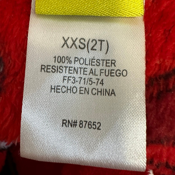 Girls Disney Pajamas Kids Baby Toddler Robe Size 2T Red Minnie Mouse Robe - Picture 5 of 9